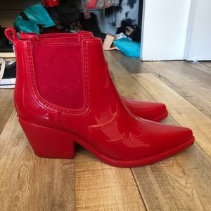Sam Edelman Winona Red Rain Boots